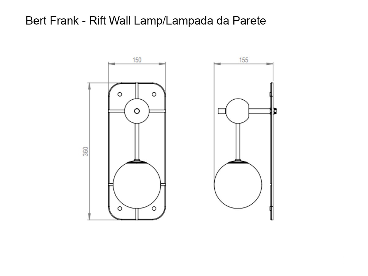 Bert Frank Rift Wall Lamp