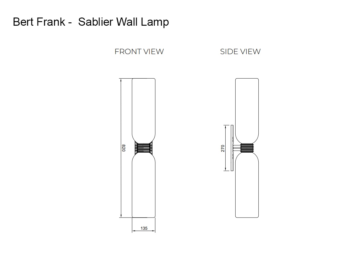 Bert Frank Sablier Wall Lamp