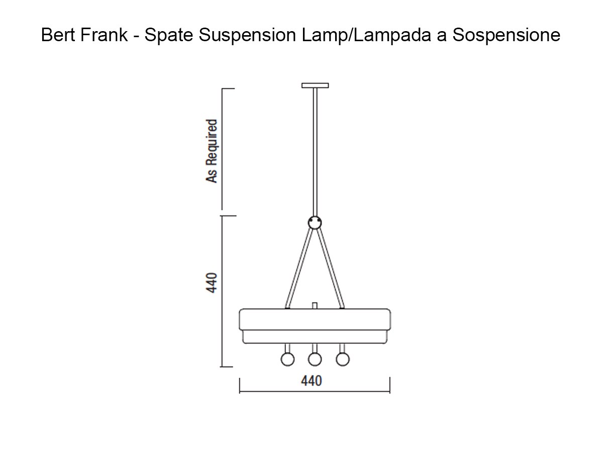 Bert Frank Spate Suspension Lamp