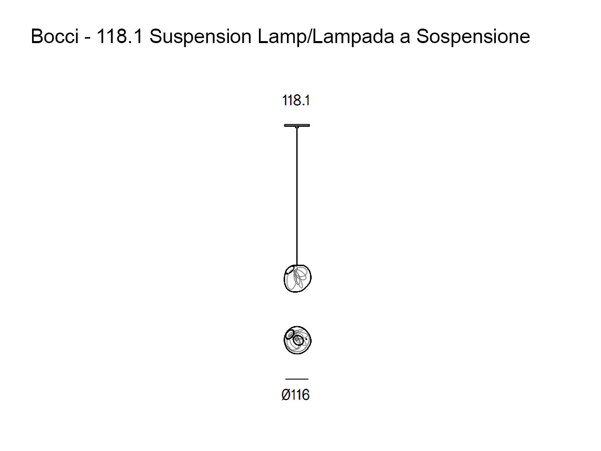 Bocci 1181 Suspension Lamp