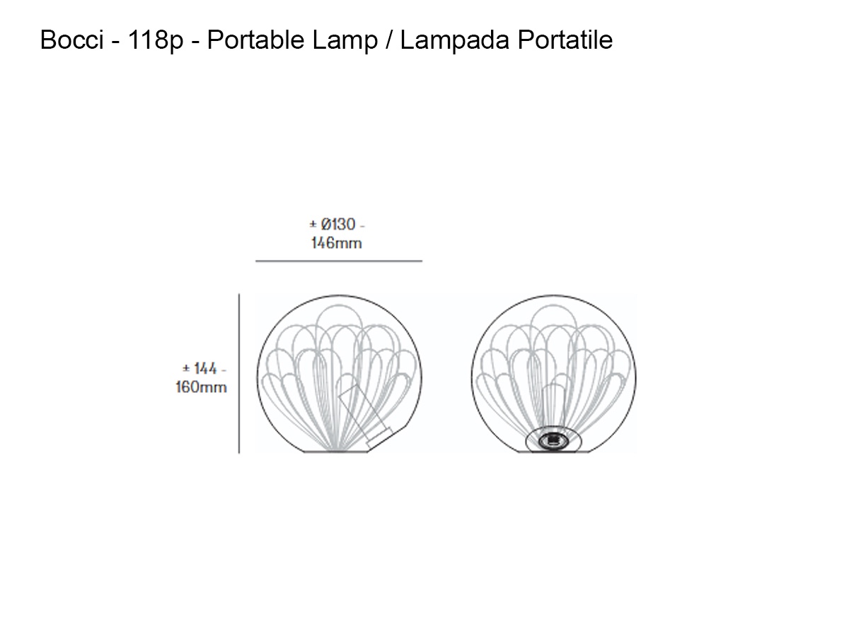 Bocci 118p Portable Light