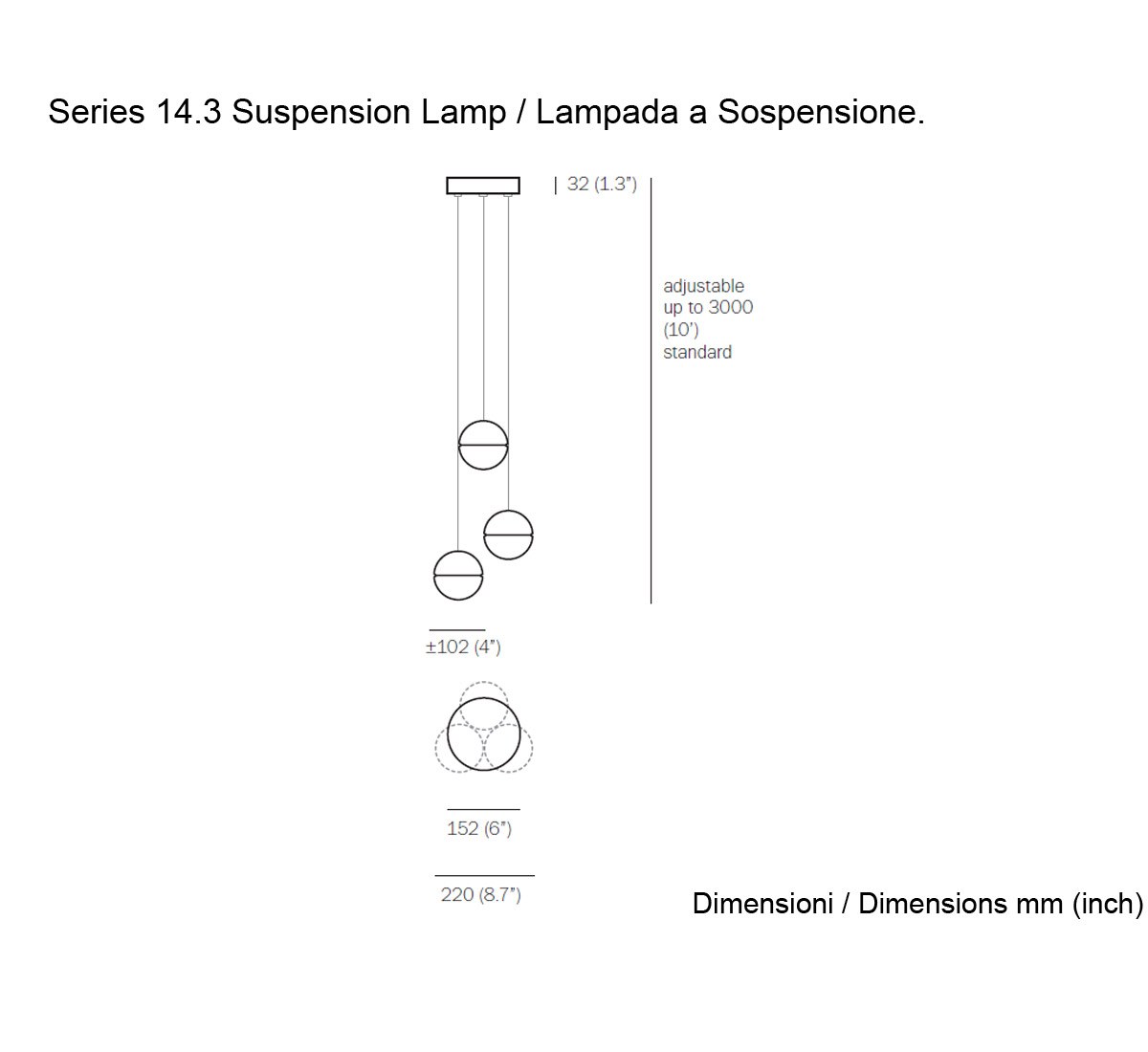 Bocci Serie 143 Suspension Lamp