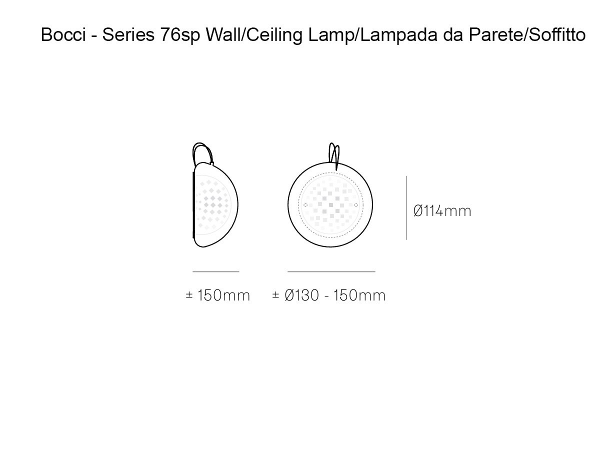 Bocci Serie 76sp Wall Ceiling Lamp