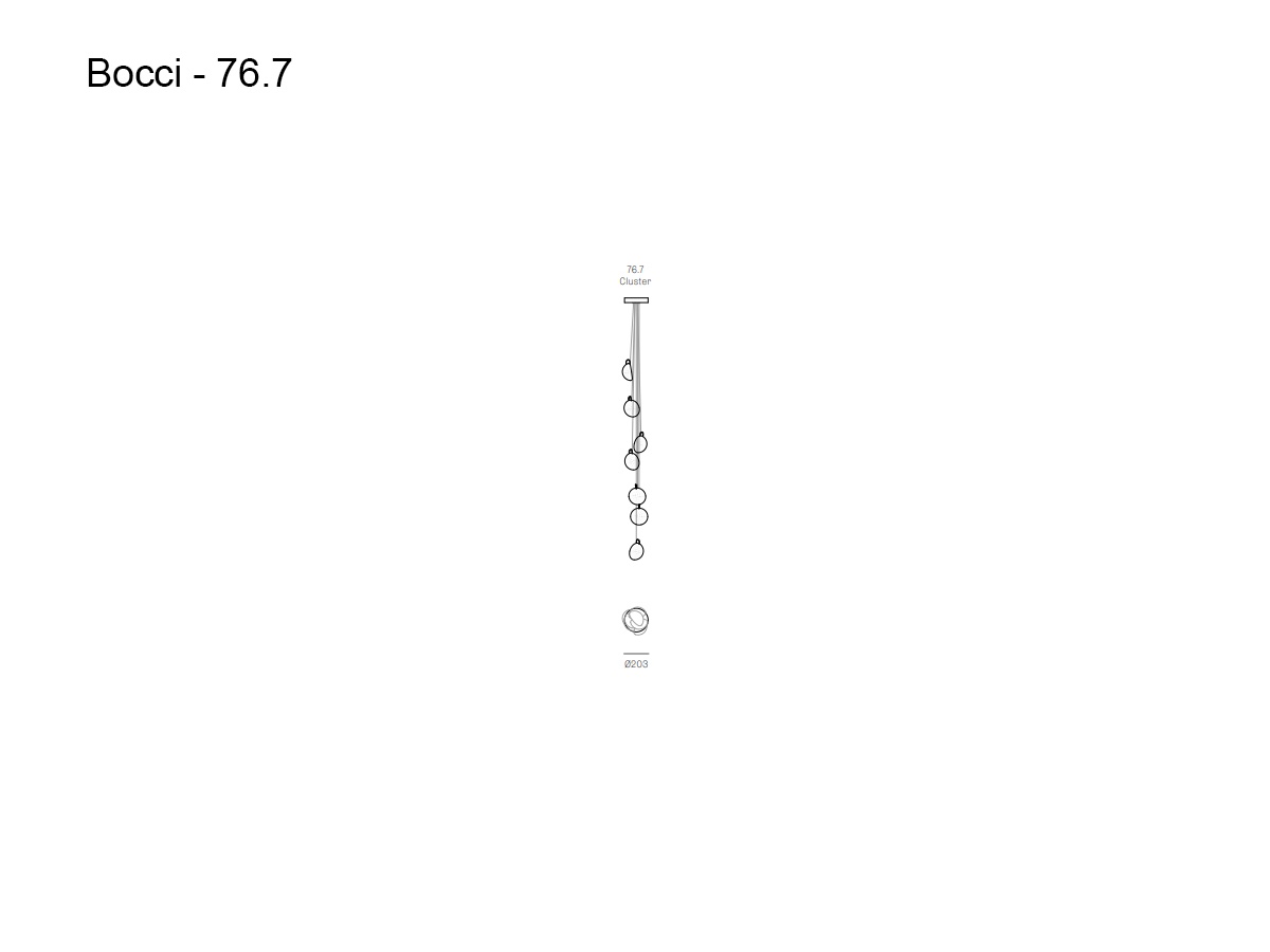 Bocci Series 767 Random Suspension Lamp