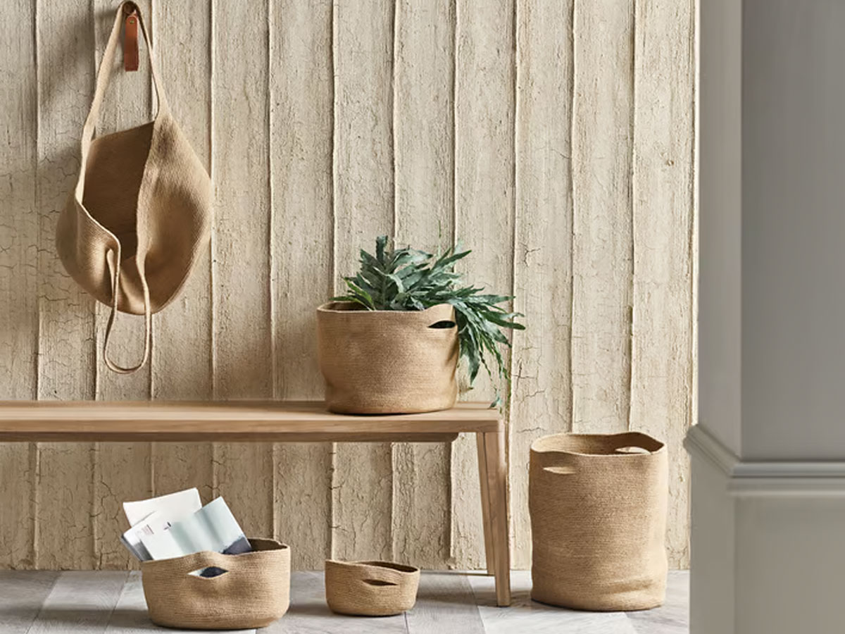 Шкатулка Bolia Ribbed, корзина · H 30 см