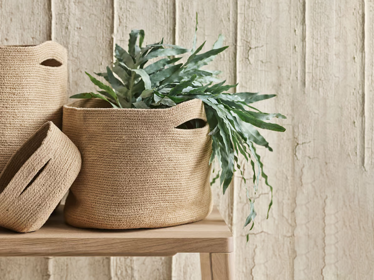 Шкатулка Bolia Ribbed, корзина · H 30 см