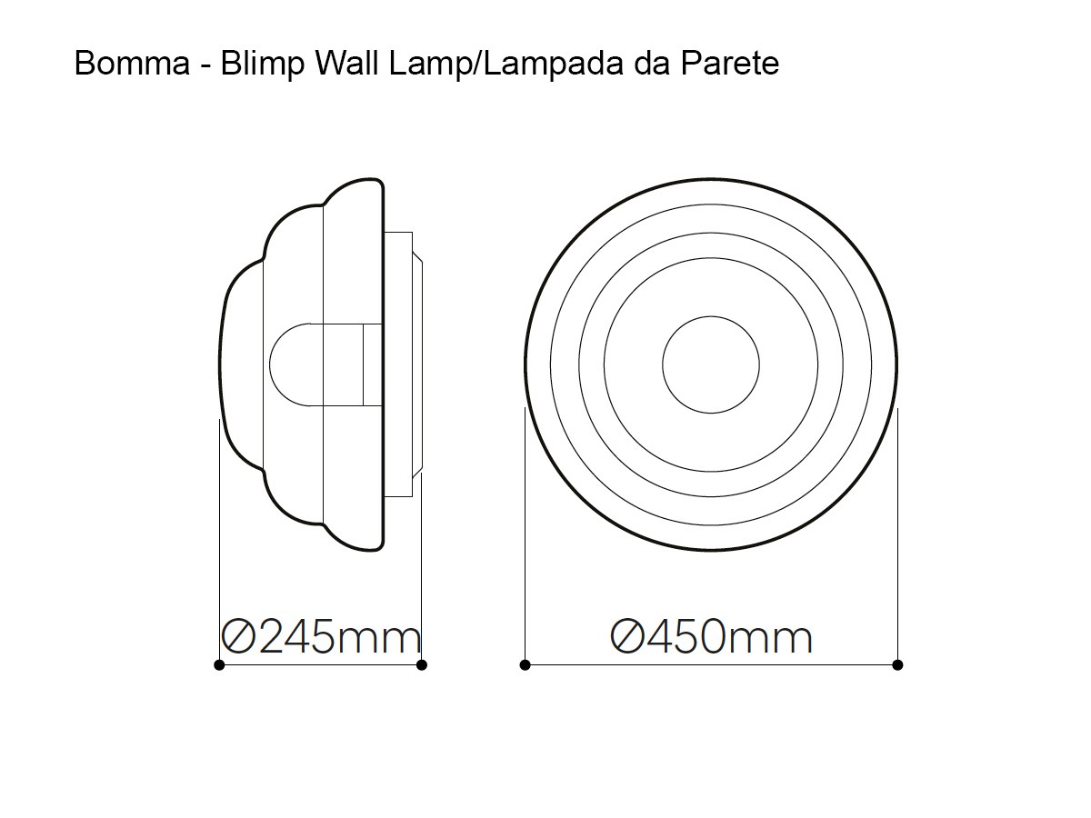 Bomma Blimp Wall Lamp