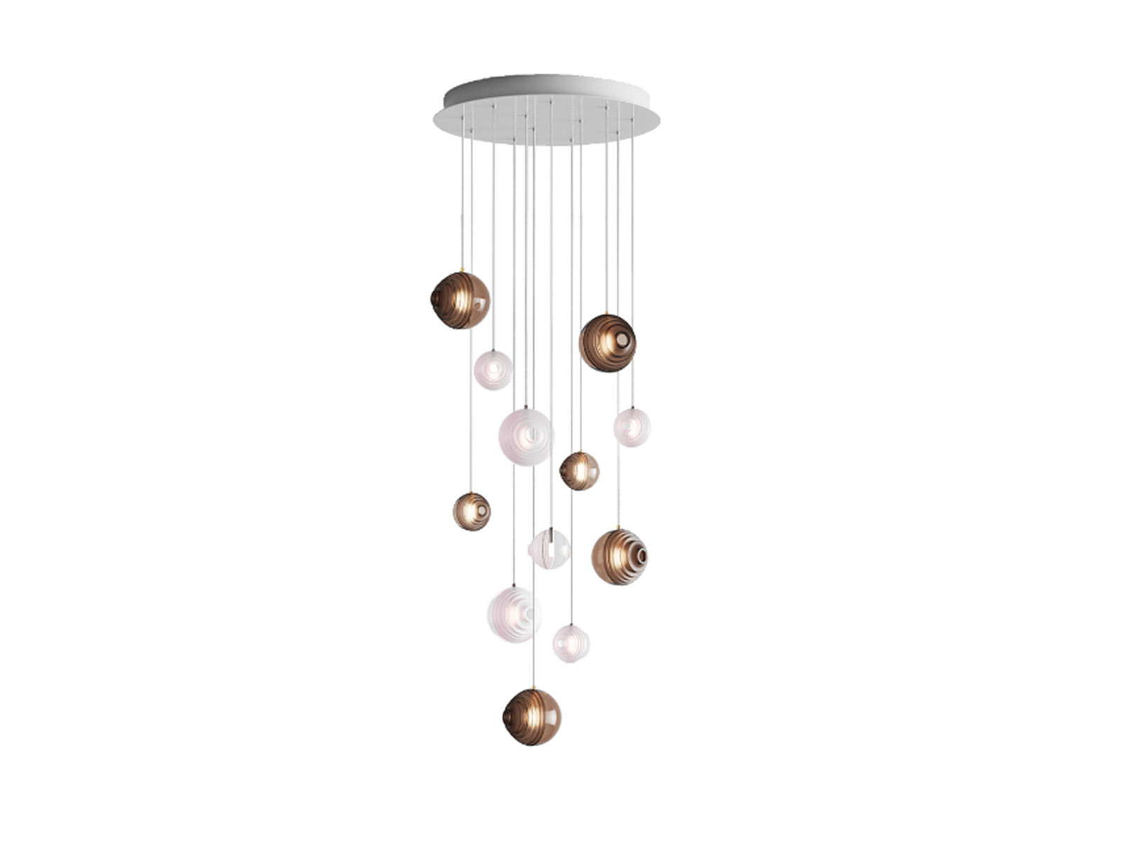 Bomma Dark And Bright Chandelier X12 Suspension Lamp