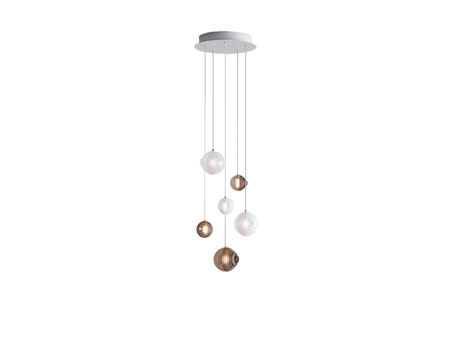 Bomma Dark And Bright Chandelier X6 Suspension Lamp