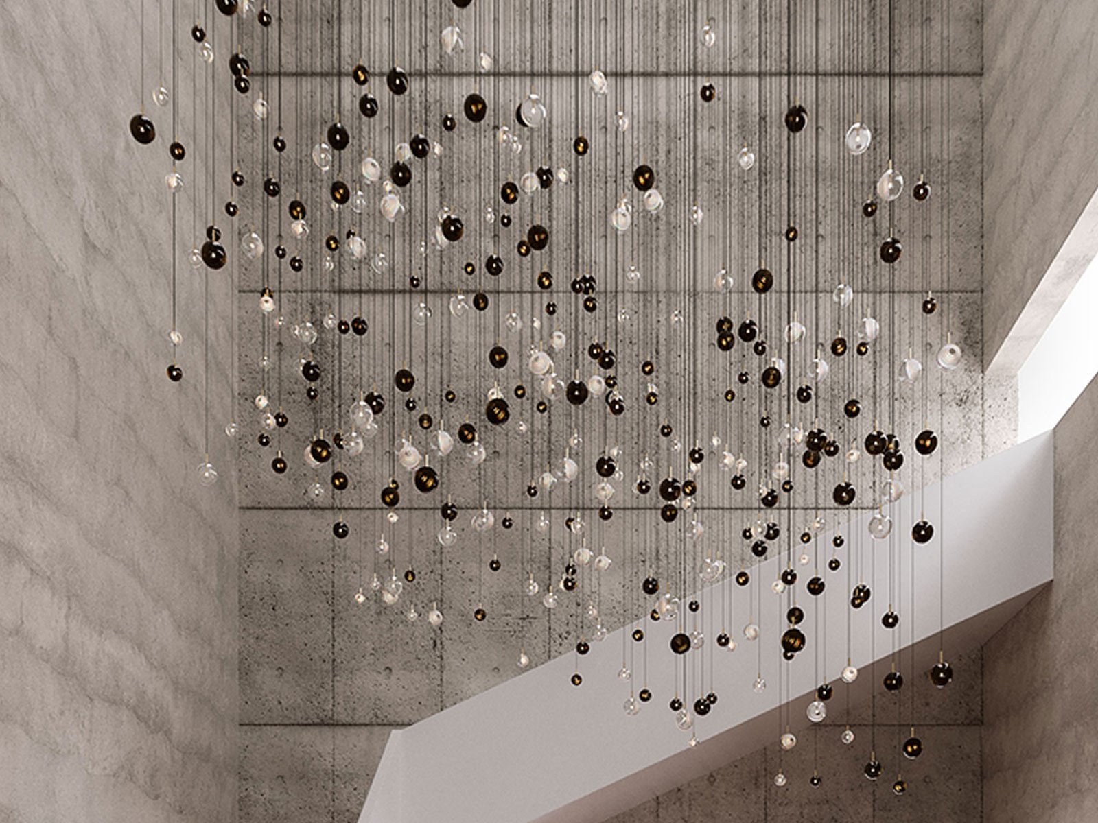 Bomma Dark And Bright Chandelier X9 Suspension Lamp
