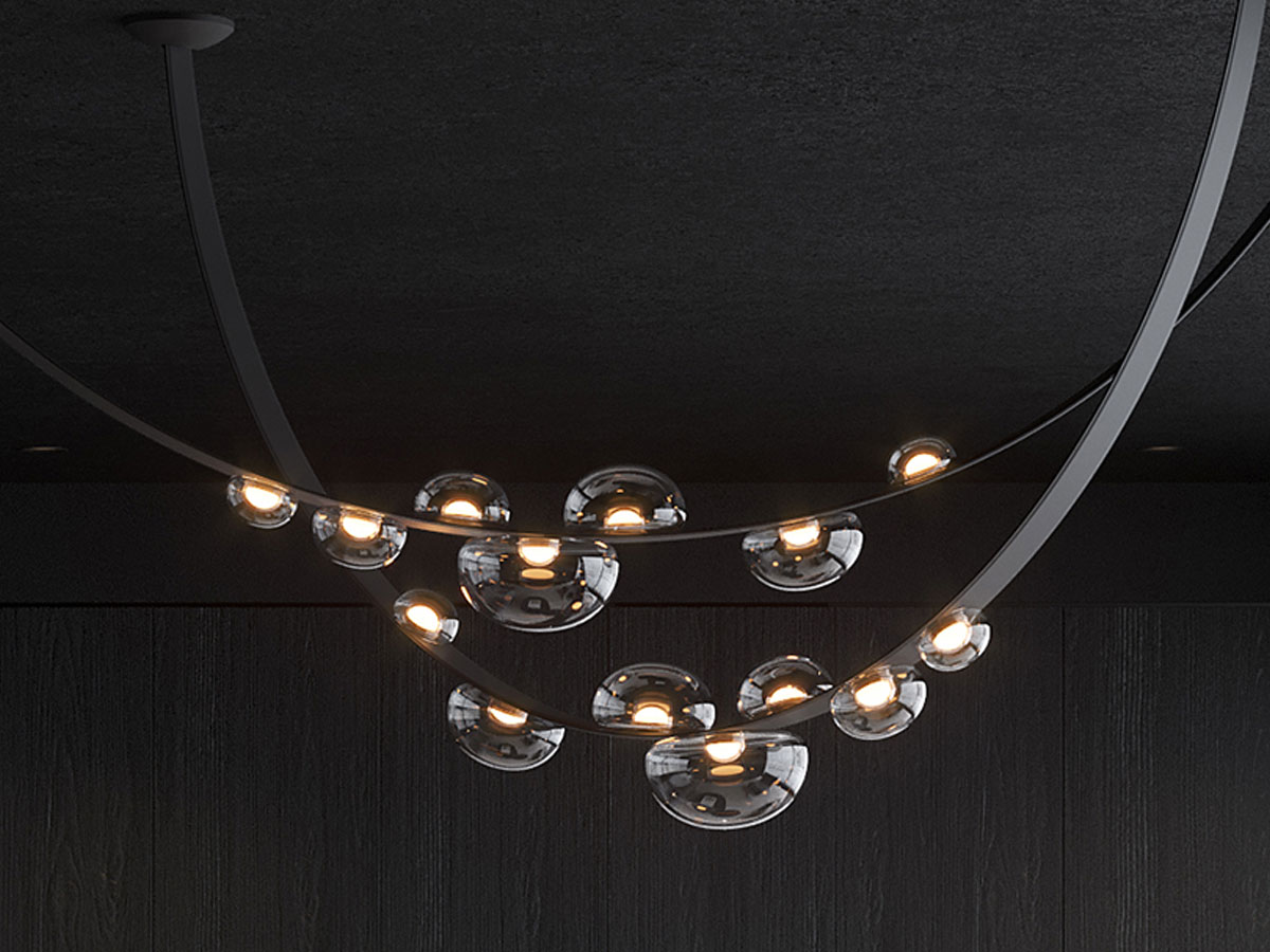 Bomma Dew Drops Leather Suspension Lamp