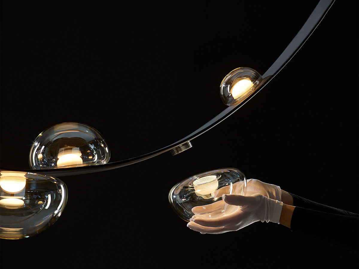 Bomma Dew Drops Leather Suspension Lamp