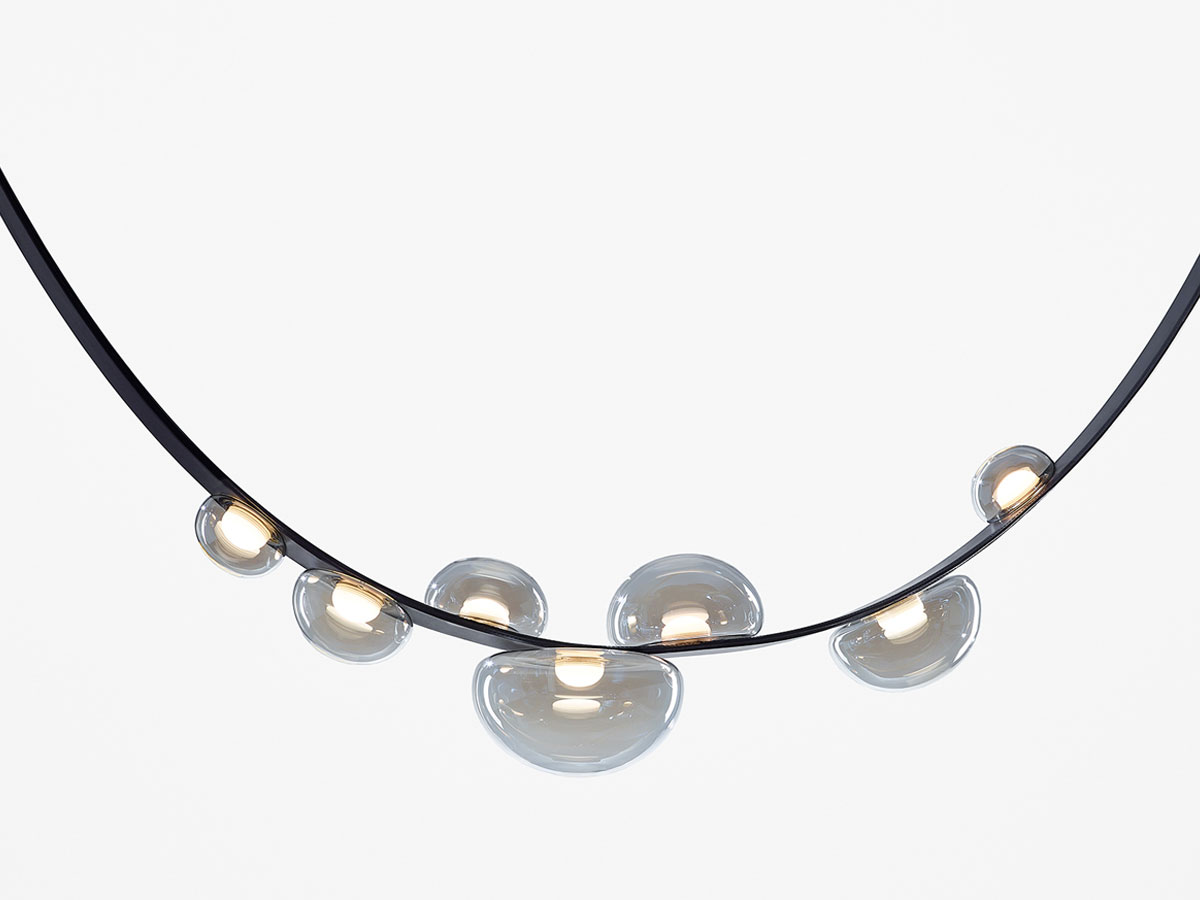 Bomma Dew Drops Leather Suspension Lamp