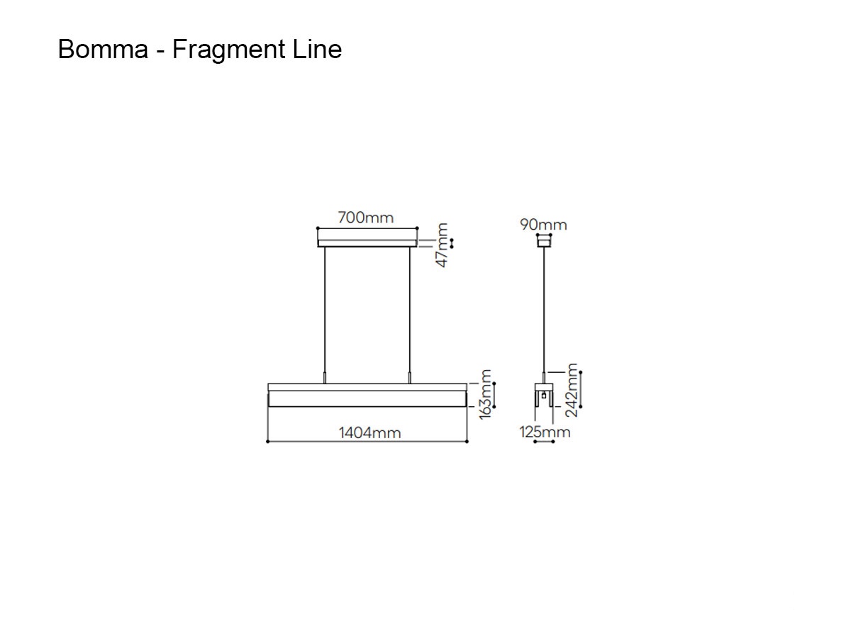 Bomma Fragment Line Suspension Lamp