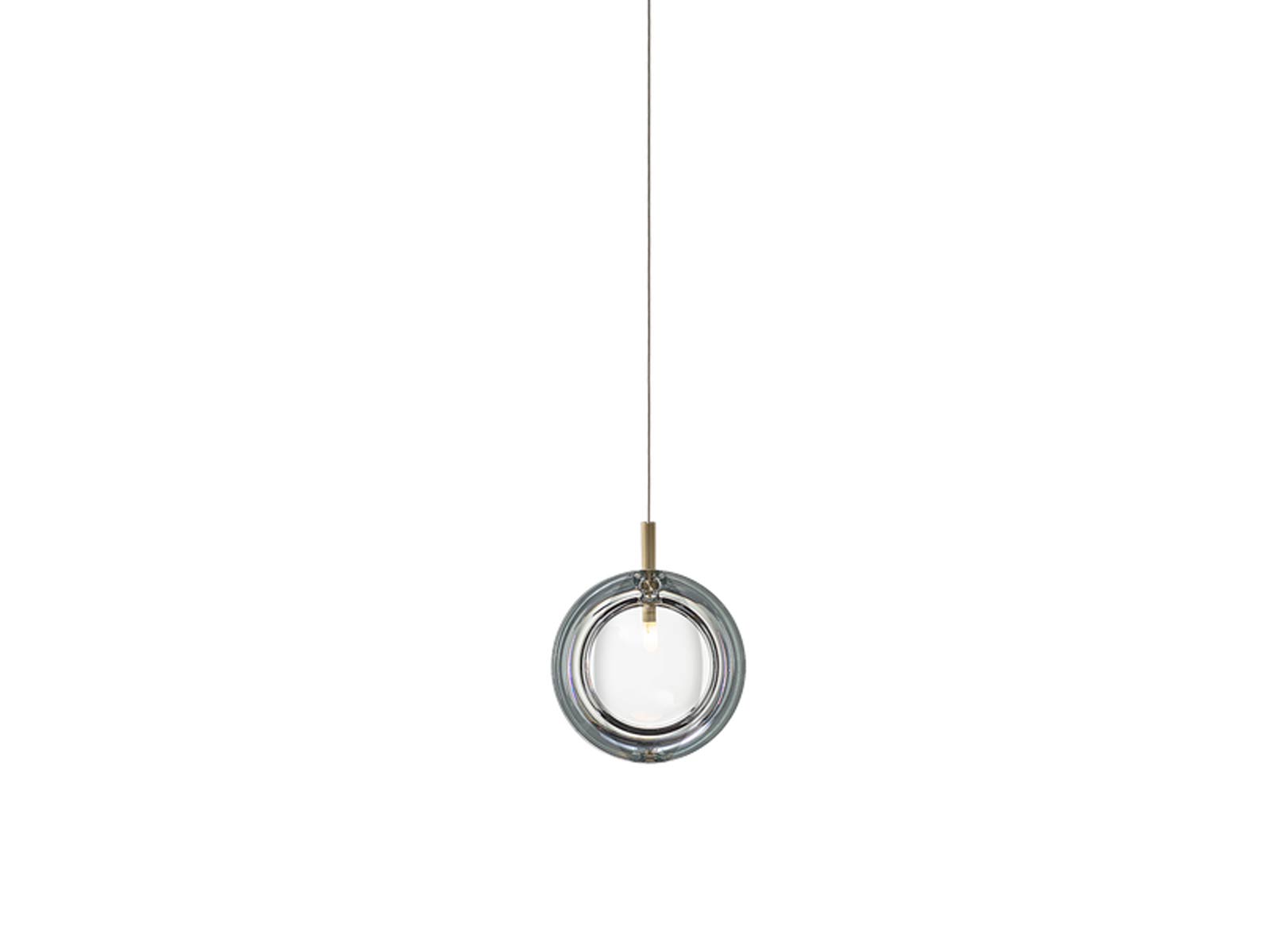 Bomma Lens Chandelier 3x 2 White 1 Clear Suspension Lamp