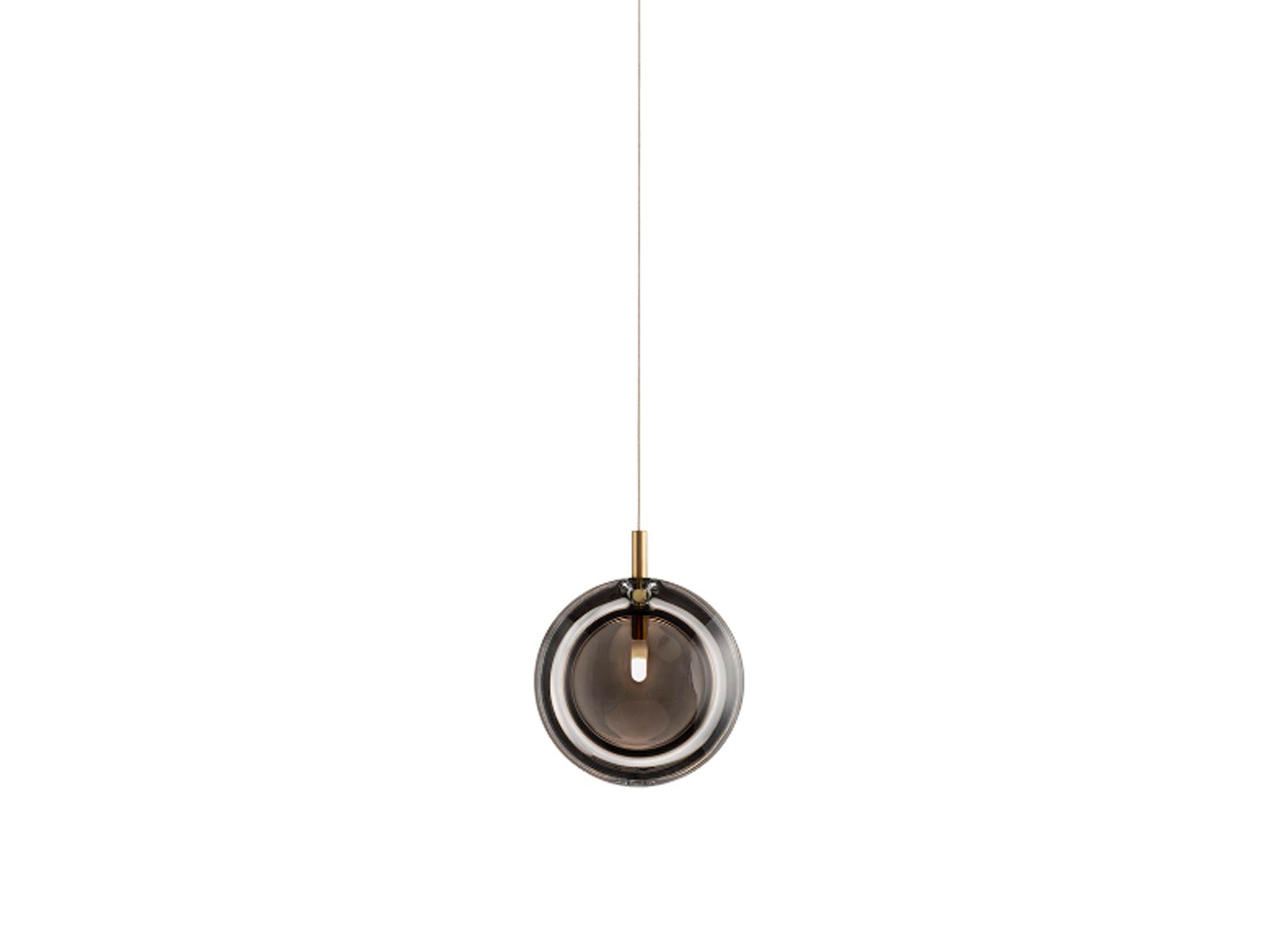 Bomma Lens Chandelier 3x 2 White 1 Smoke Suspension Lamp
