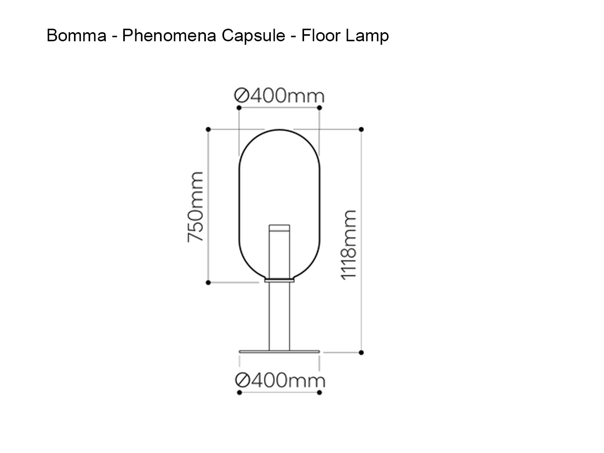 Bomma Phenomena Capsule Floor Lamp