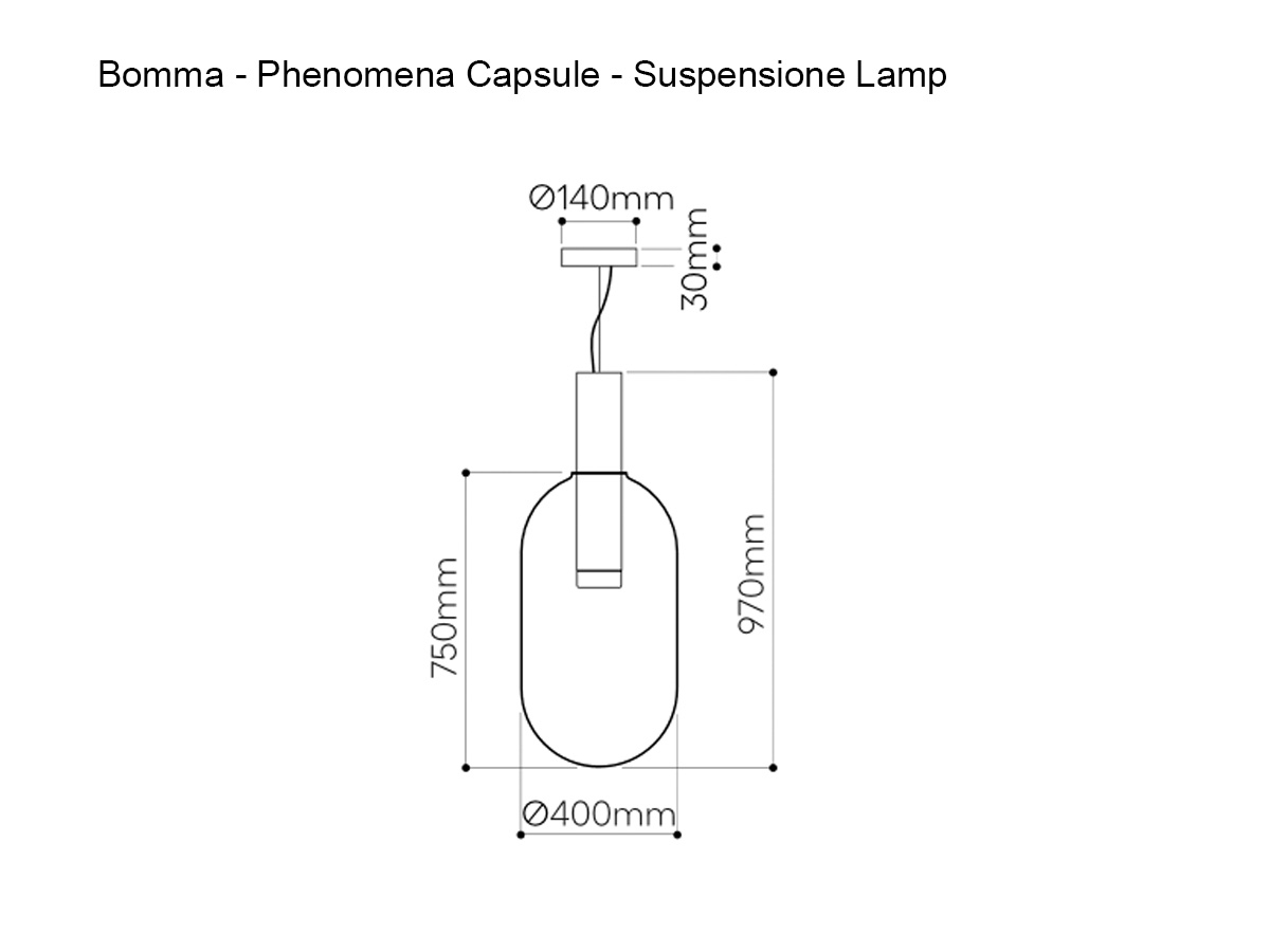 Подвесной светильник Bomma Phenomena Capsule