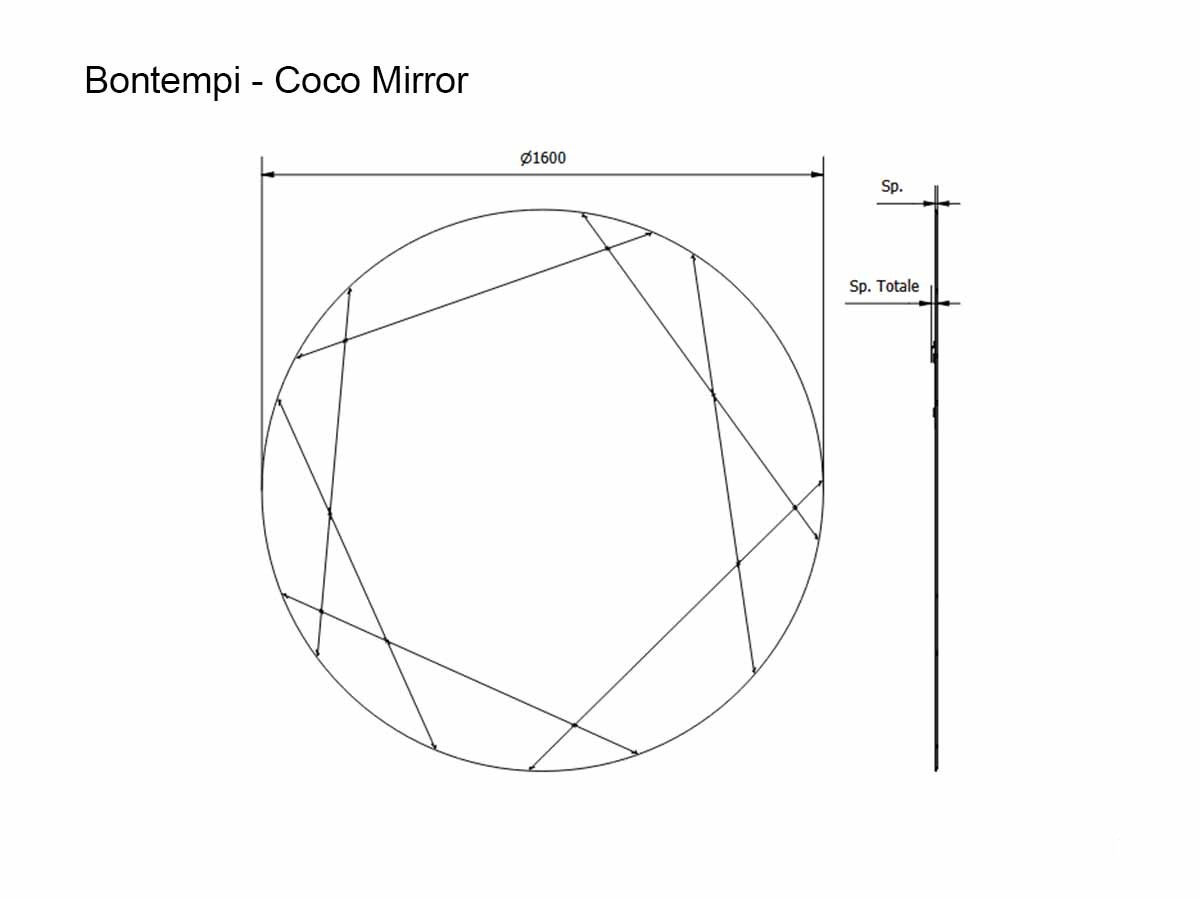 Bontempi Coco Mirror O 160 Cm