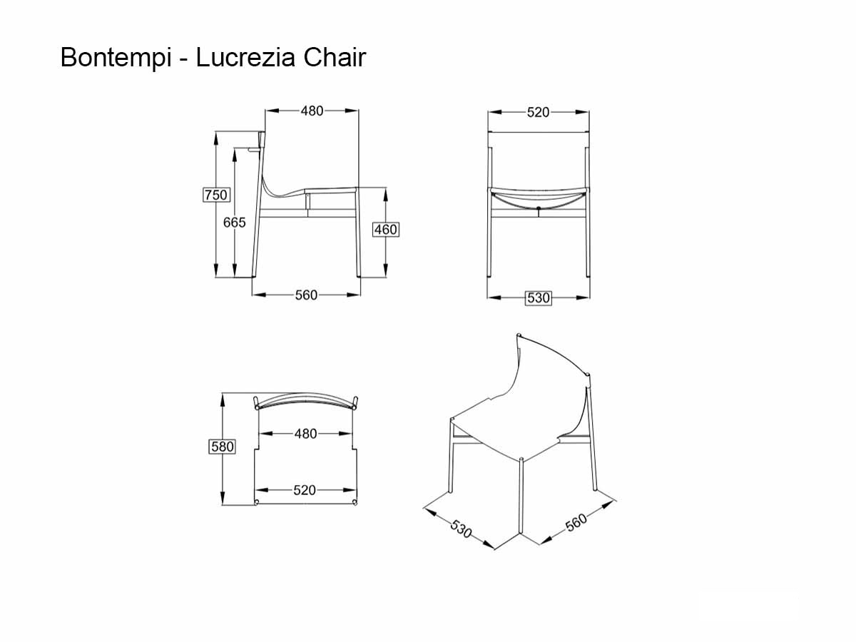Bontempi Lucrezia Chair