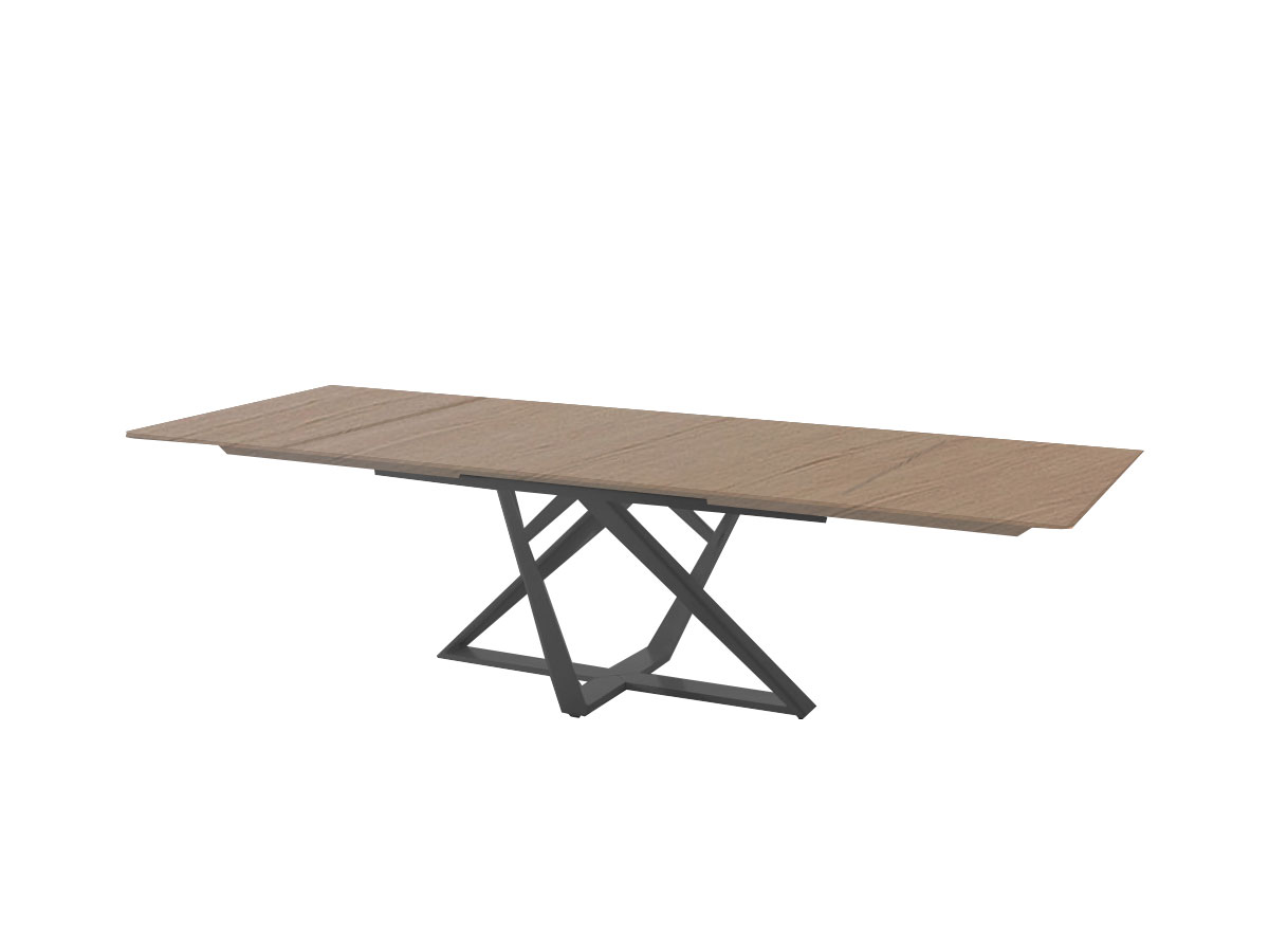 Bontempi Millennium Extendable Table Natural Oak Anthracite