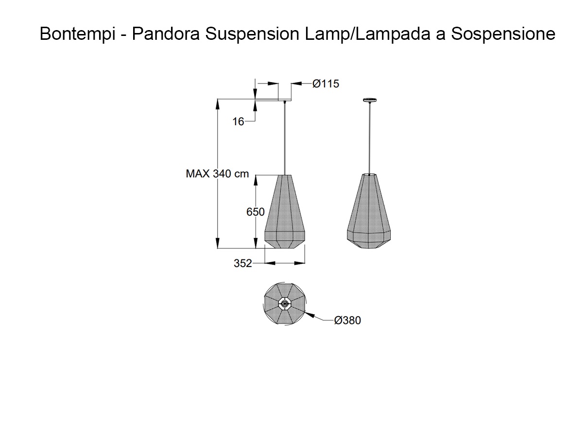 Bontempi Pandora Suspension Lamp
