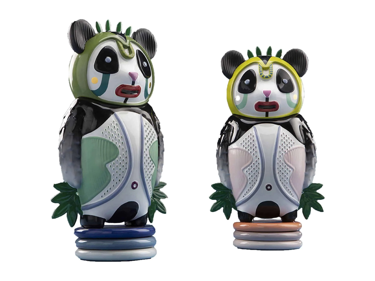 Bosa Bernardo Panda Sculpture Pink