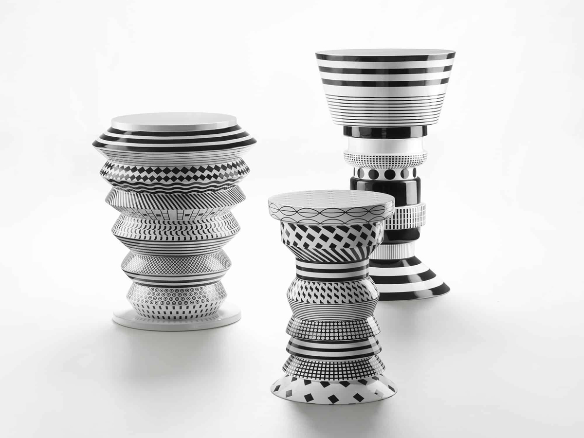 Bosa Bossa Nova Gilberto Black White Side Table