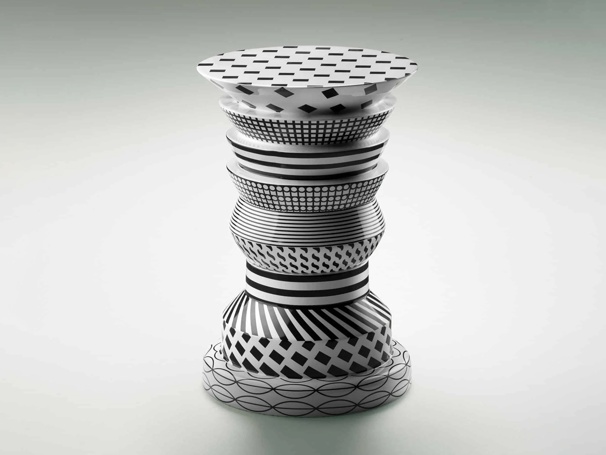 Bosa Bossa Nova Regina Black White Side Table