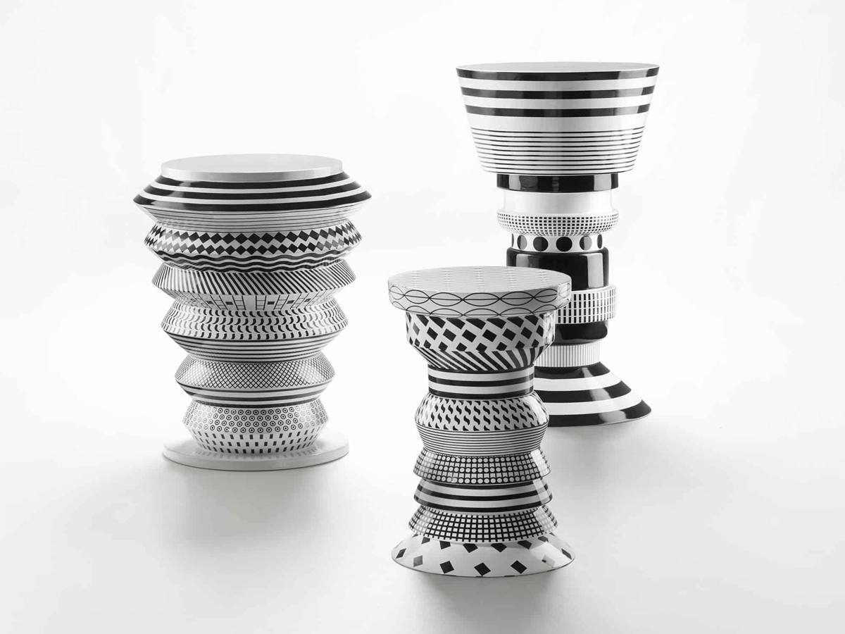 Bosa Bossa Nova Vinicius Black White Side Table