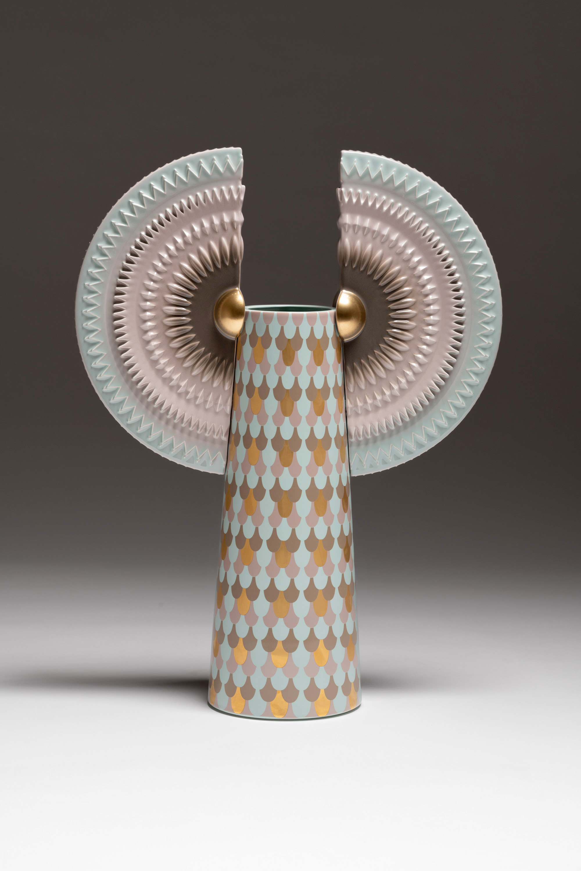 Bosa Oasis Solar Disc Bird Vase Sculpture