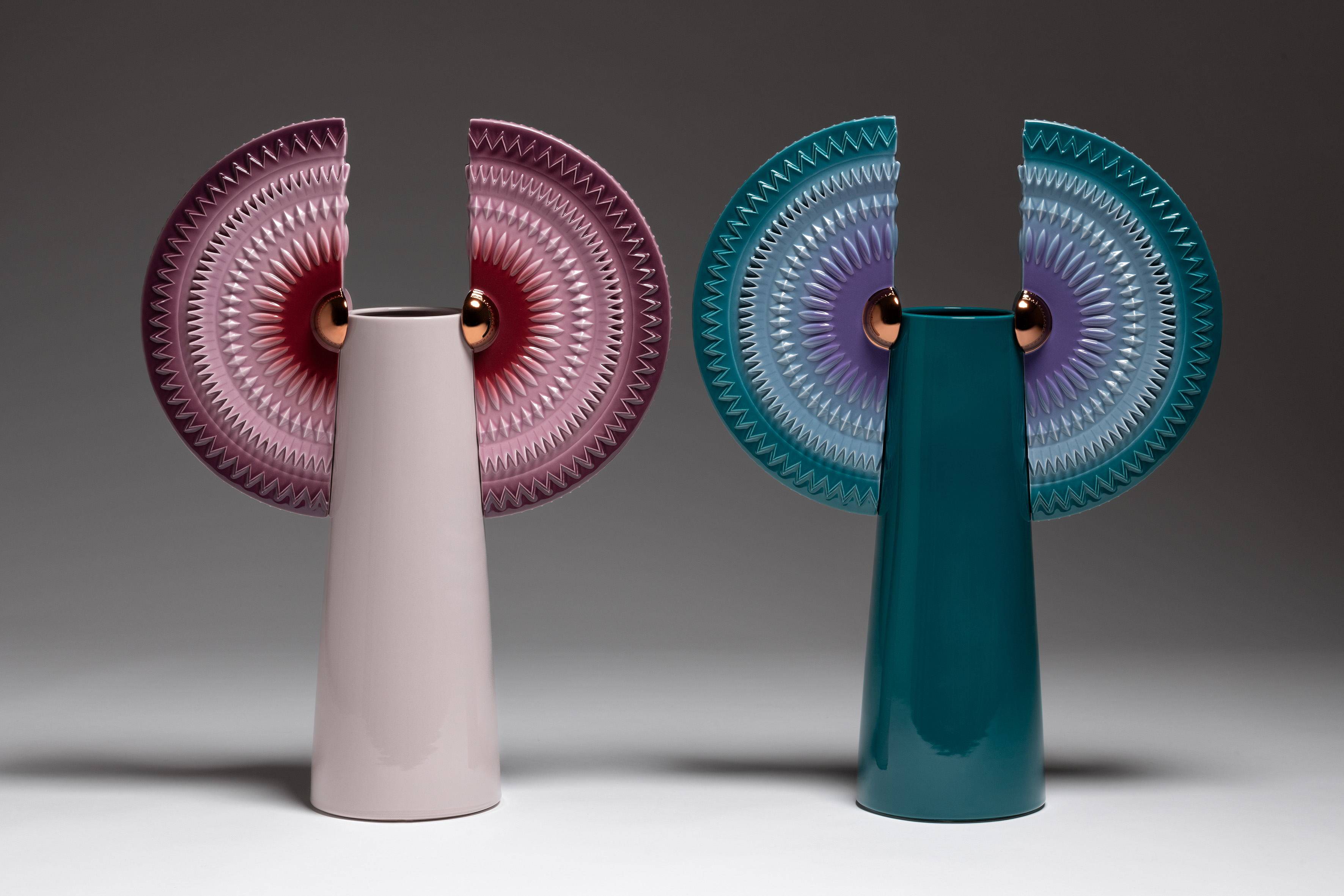 Bosa Oasis Solar Disc Bird Vase Sculpture