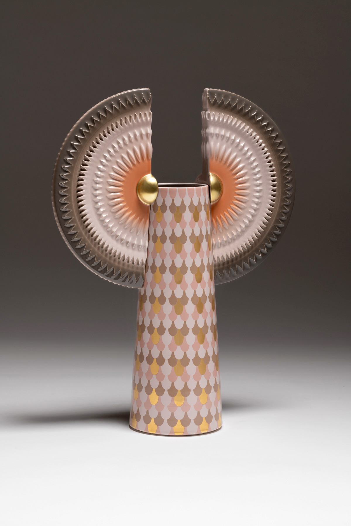 Bosa Oasis Solar Disc Bird Vase Sculpture
