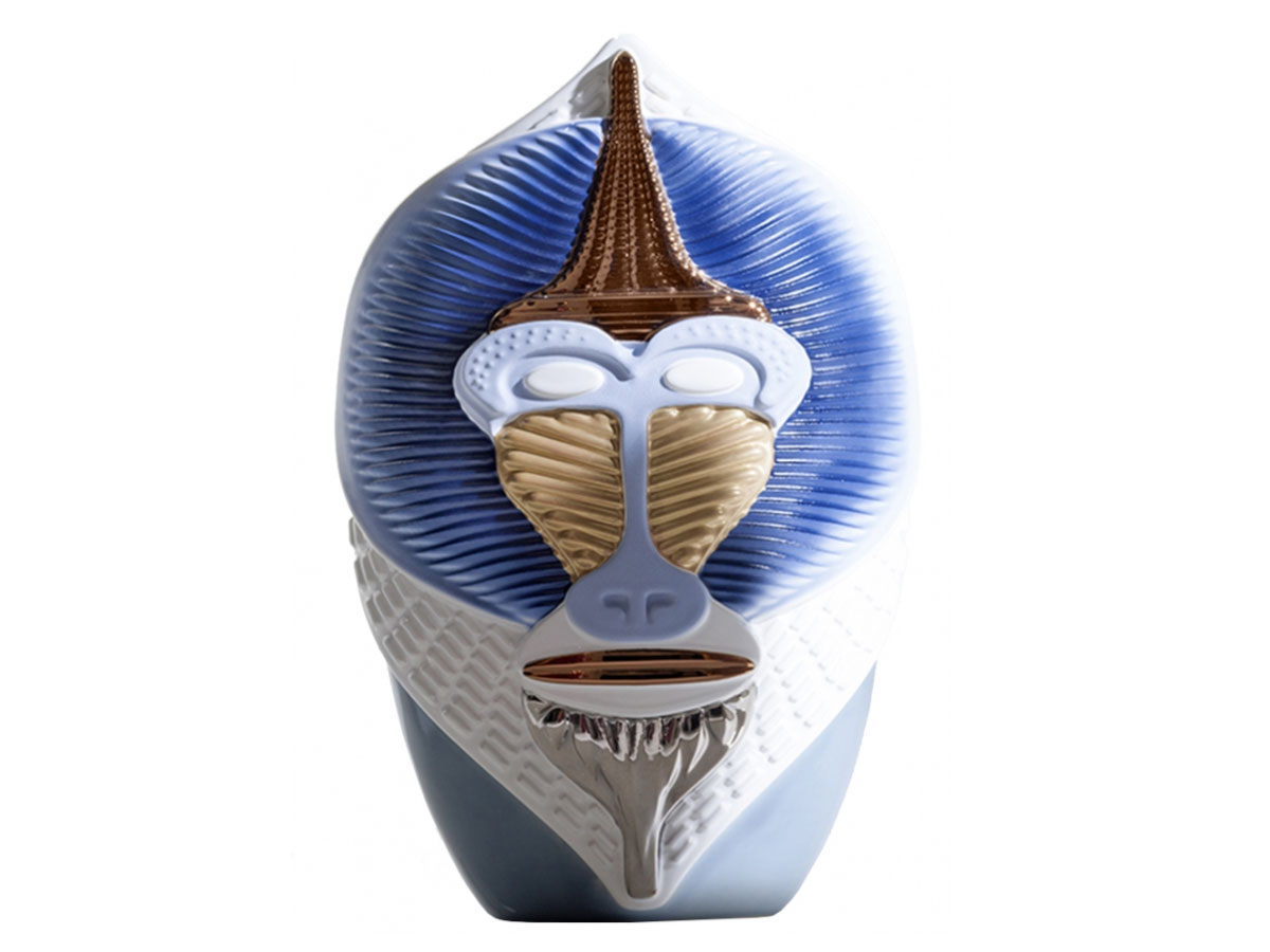 Bosa Primates Mandrillus Vase Glossy White Sugar Paper