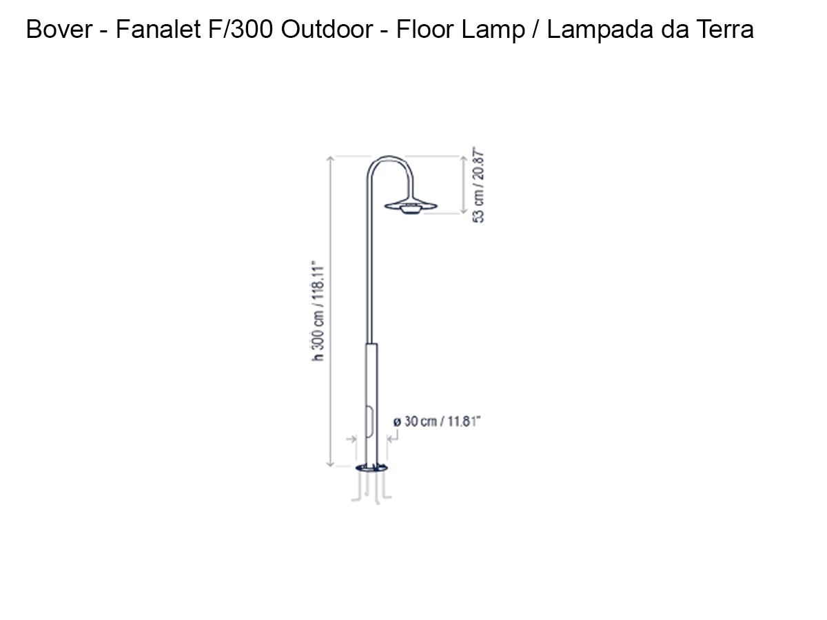 Bover Fanalet F300 Outdoor Floor Lamp
