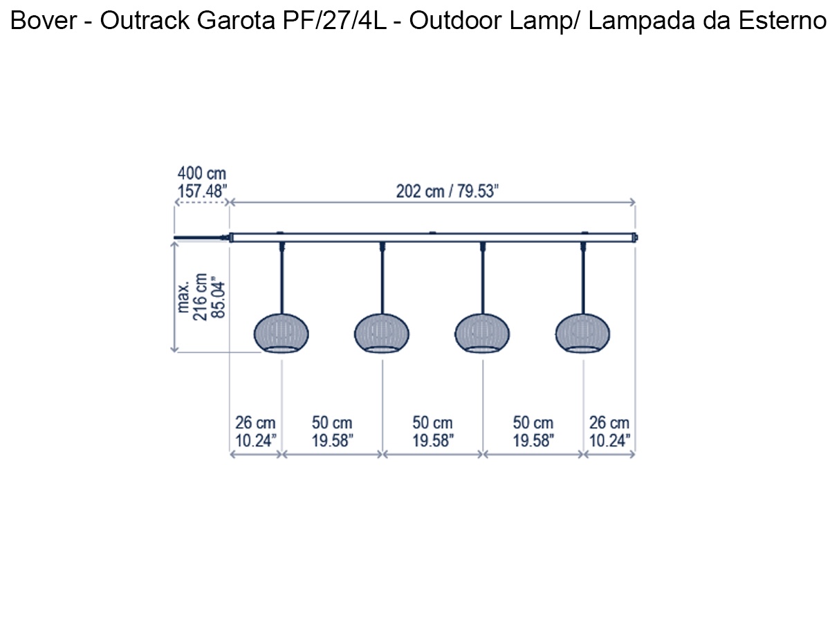 Bover Garota Pf 27 4l Ceiling Lamp Outrack