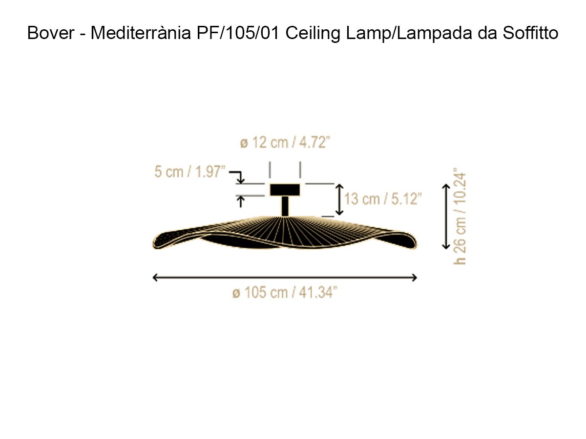 Bover Mediterrania Pf10501 Ceiling Lamp