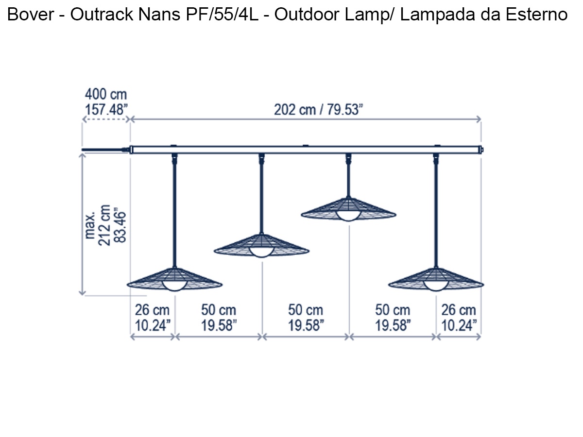 Bover Nans Pf 55 4l Ceiling Lamp Outrack
