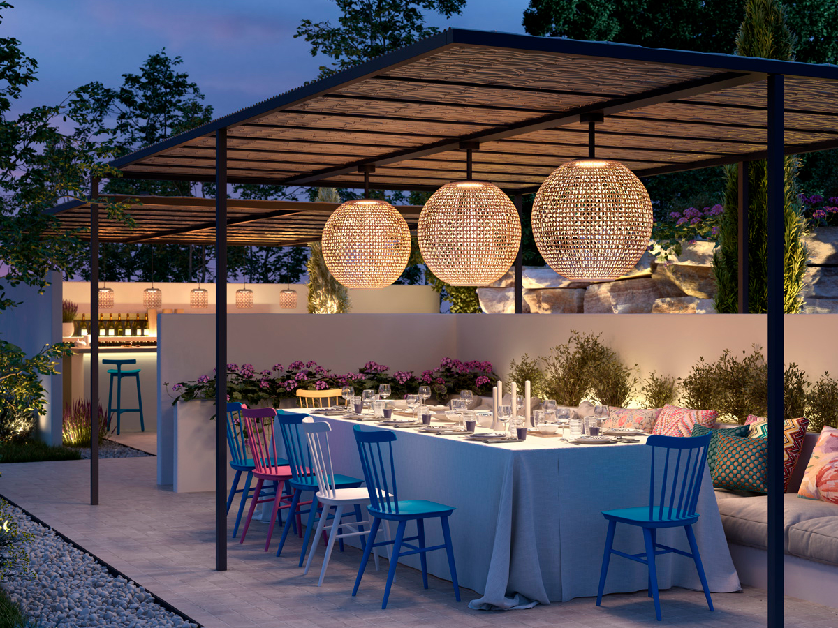 Bover Nans Sphere Pf80 Ceiling Lamp Outdoor