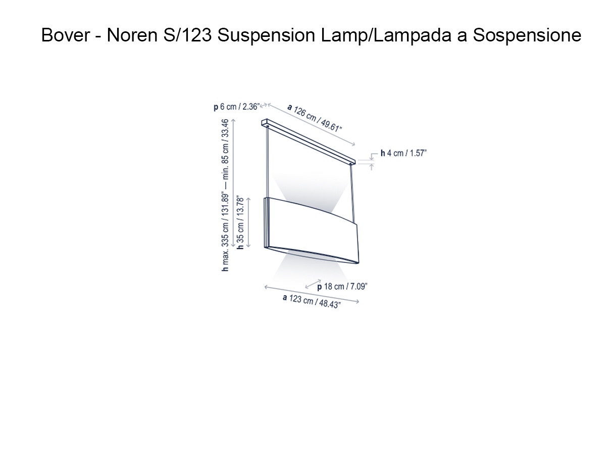 Bover Noren S123 Suspension Lamp