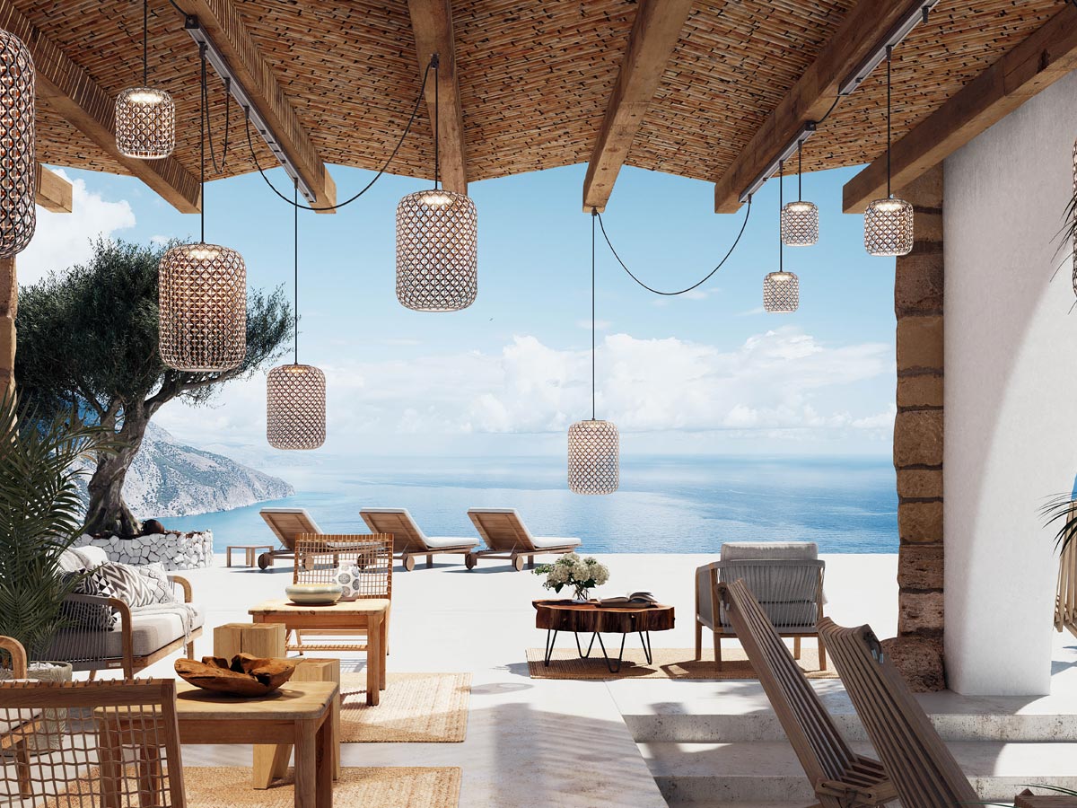 Bover Outrack Nans Pf214l Outdoor Suspension Lamp
