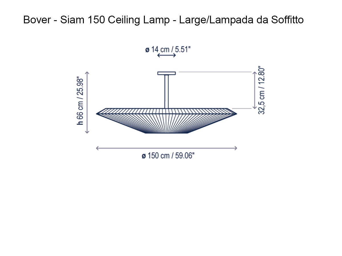 Bover Siam 150 Ceiling Lamp Large