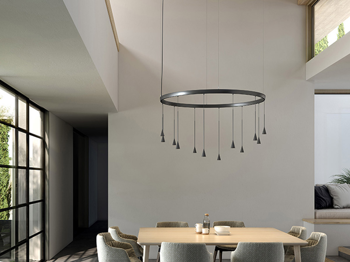 Bover Skybell Circle Collection Lamps