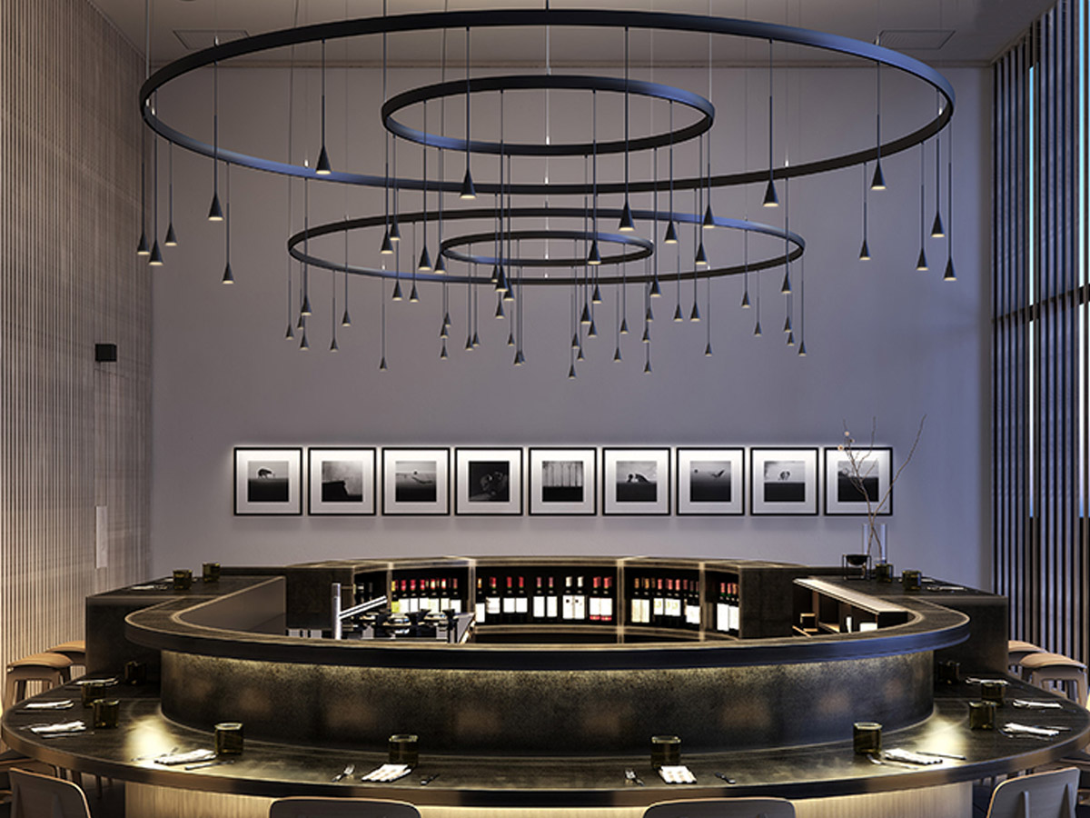Bover Skybell Circle Collection Lamps
