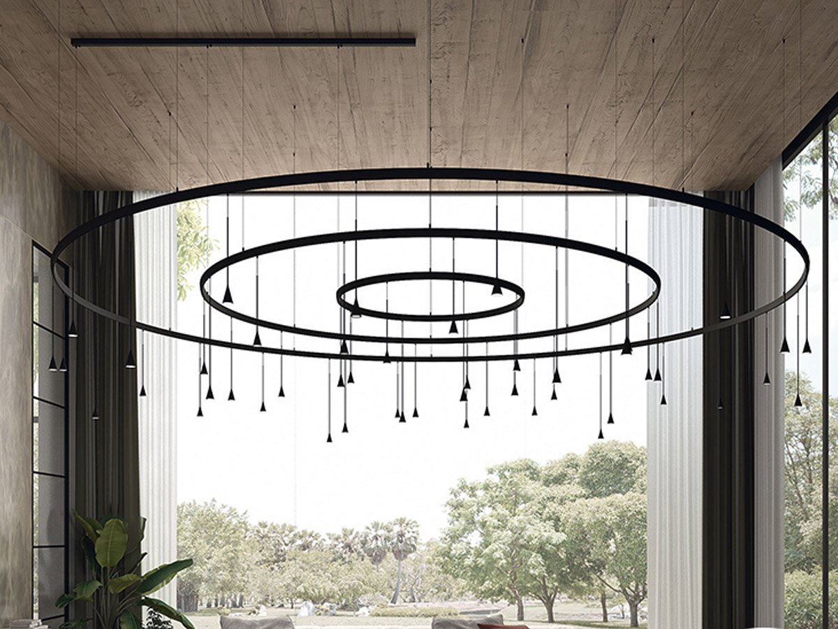 Bover Skybell Circle Collection Lamps