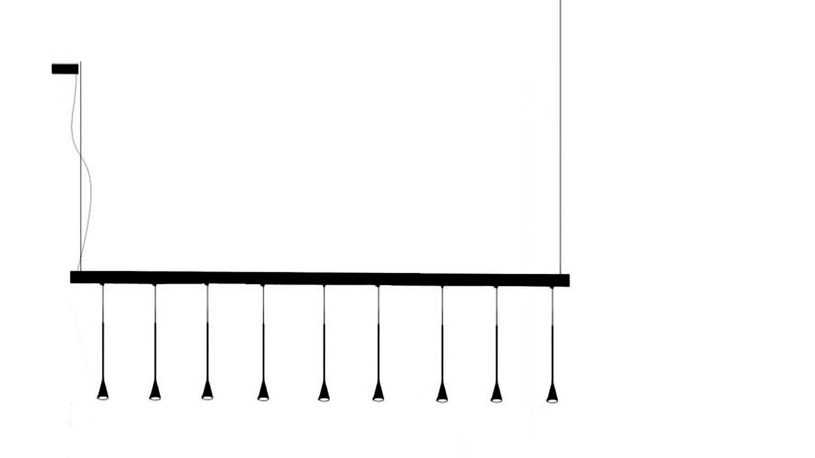 Bover Skybell Linear Collection Lamps