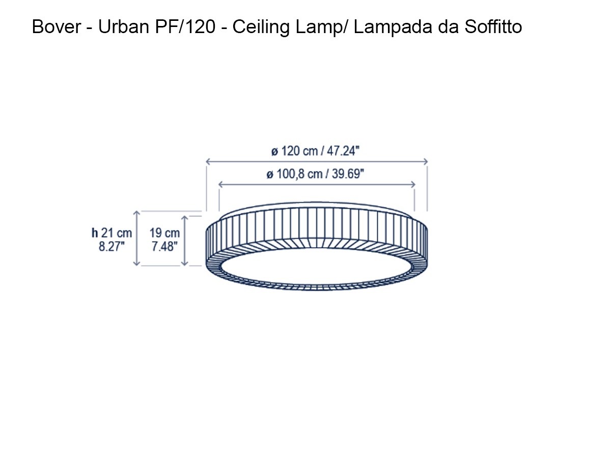 Bover Urban Pf 120 Ceiling Lamp