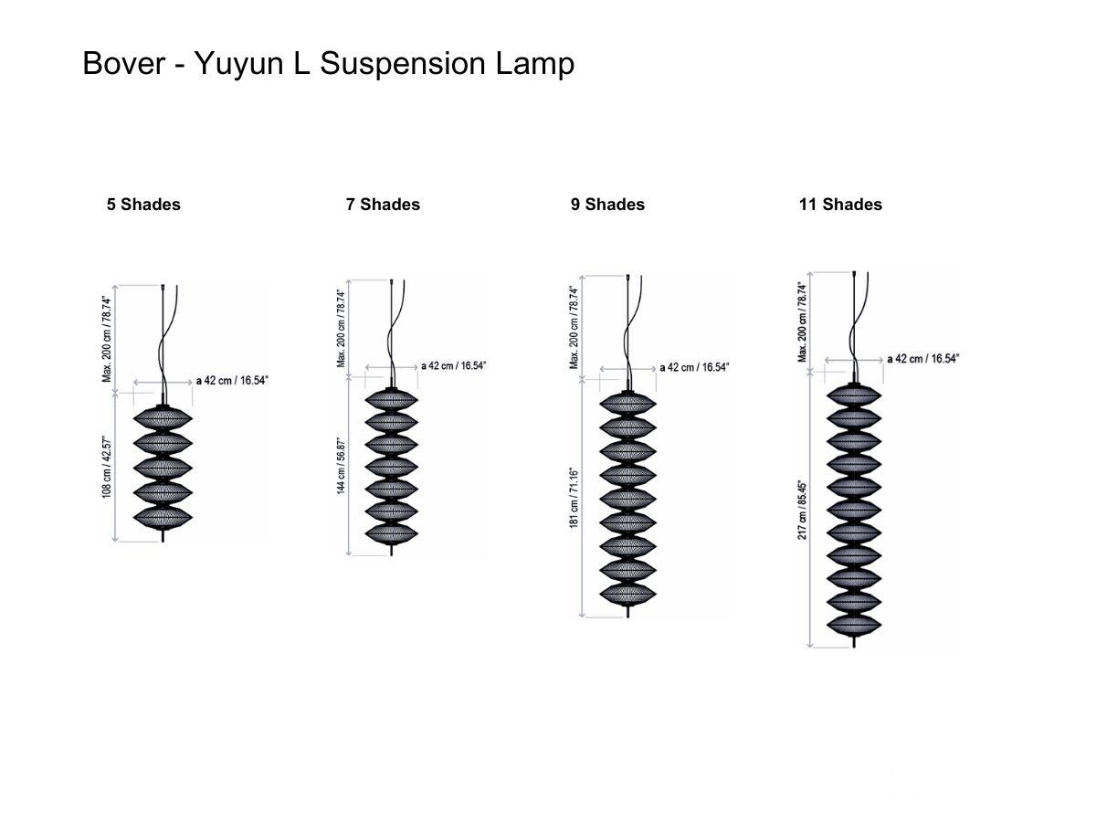 Bover Yuyun L Suspension Lamp