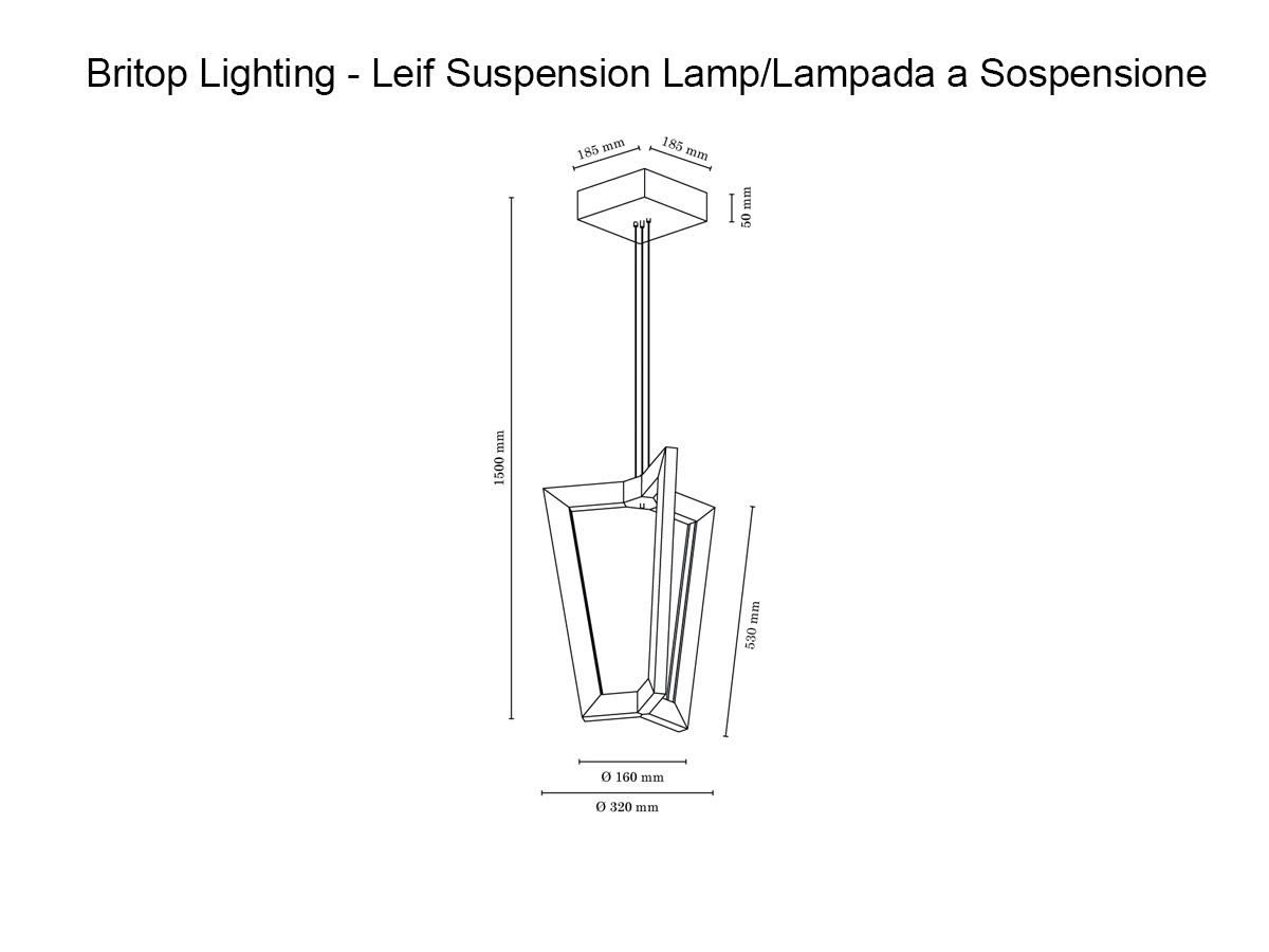 Подвесной светильник Britop Lighting Leif, 3 Led