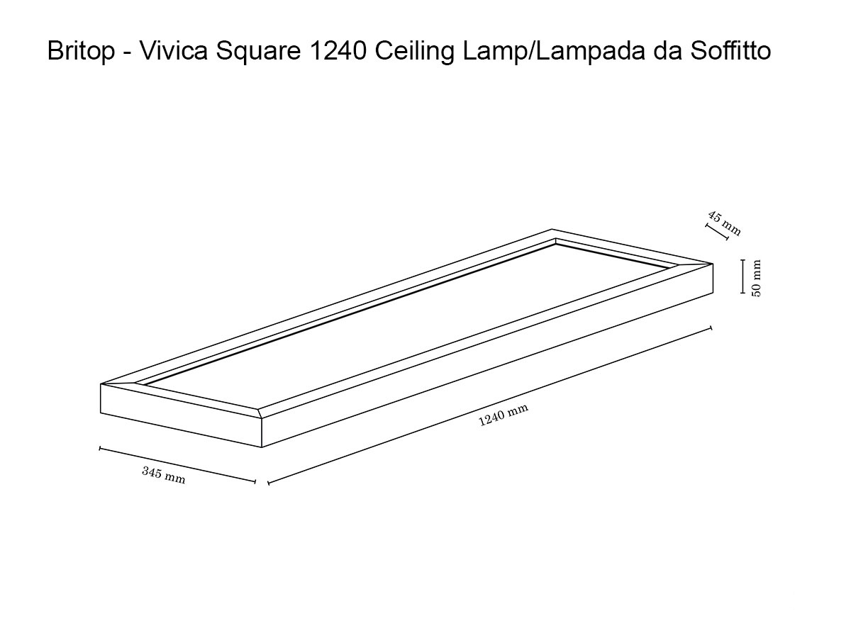 Потолочный светильник Britop Lighting Vivica Square 1240